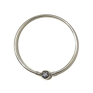 Pandora Sterling Silver Star CZ Clasp Bangle
